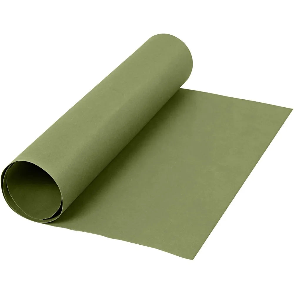 Faux Leather Paper Roll - Green