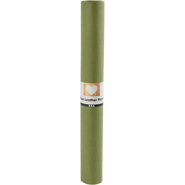 Faux Leather Paper Roll - Green