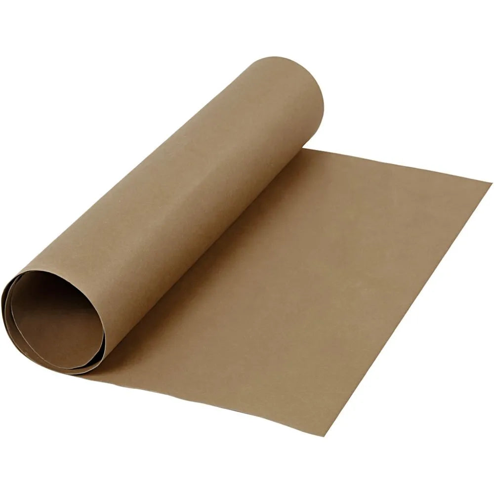 Faux Leather Paper Roll - Dark Brown