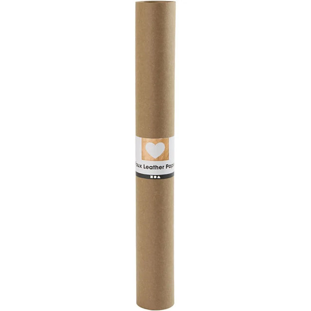 Faux Leather Paper Roll - Dark Brown