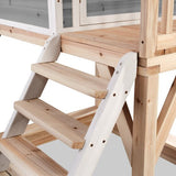 EXIT Wooden Loft 700 with Slide and Sandbox - Grey 