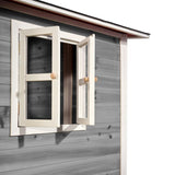 EXIT Wooden Loft 700 with Slide and Sandbox - Grey 
