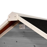 EXIT Wooden Loft 700 with Slide and Sandbox - Grey 
