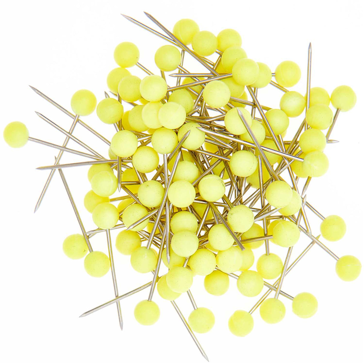 Pins neon yellow, 16mm, 100 pcs