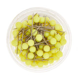 Pins neon yellow, 16mm, 100 pcs
