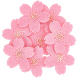 Felt Cherry Blossoms Pink-gold Embroidered (8 pcs)