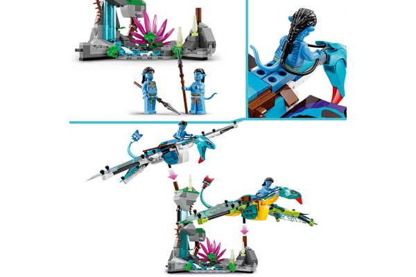 Lego Avatar - Jake and Neytiris First Flight on the Banshee