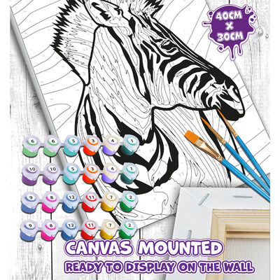 Zebra Paint By Numbers