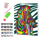 Zebra Pop Diamond Art