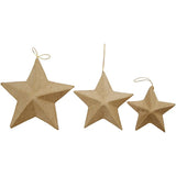 Stars papier-mâché (6 pcs)