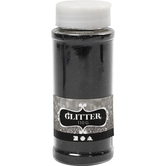 Glitter 110G Tub - Black