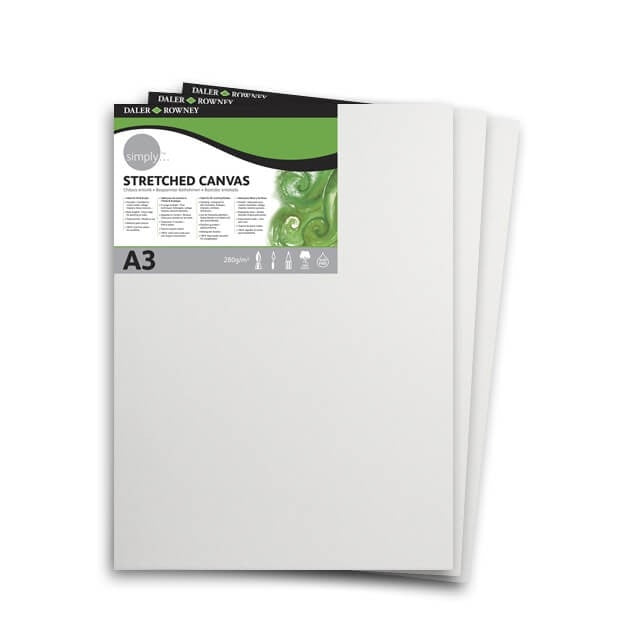 SIMPLY CANVAS 3PK - A3 29.7x42cm