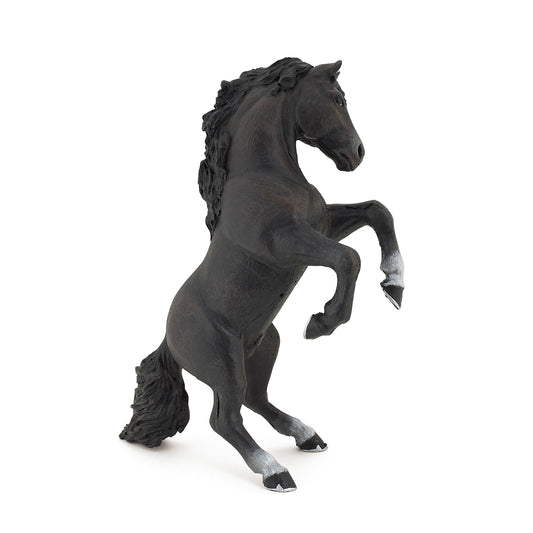 Papo Black Reared Up Horse