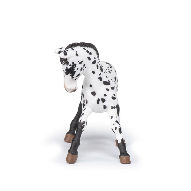 Black Appaloosa Foal Figure