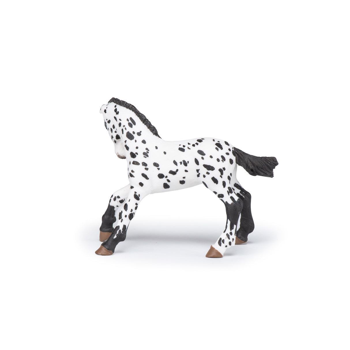 Black Appaloosa Foal Figure