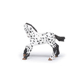Black Appaloosa Foal Figure