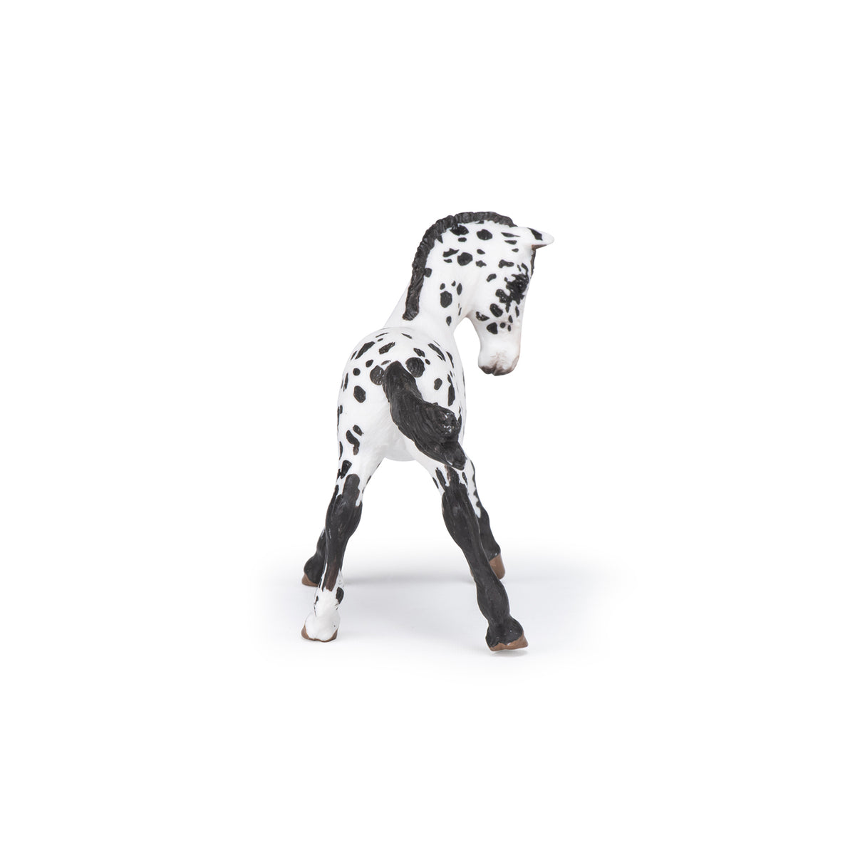 Black Appaloosa Foal Figure