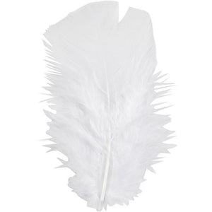Feathers 7-8Cm White 50G