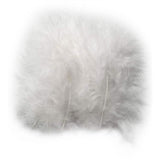 Down, white, size 5-12 cm, 15 pc/ 1 pack