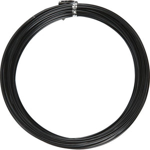 Aluminium Wire, Round, 2 mm, Black