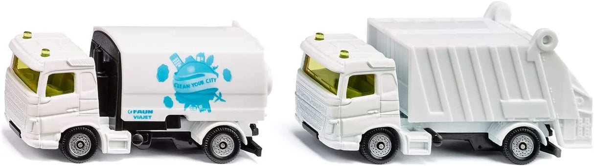 Siku Municipal Set Road Sweeper And Garbage