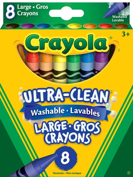 8 Ultra Clean Large Crayons