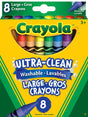 8 Ultra Clean Large Crayons
