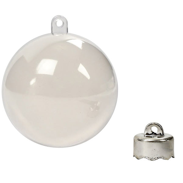 Baubles to Decorate 6CM - Transparent (8 Pieces)