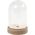 Bell Jar on Wooden Stand 18cm x 11cm
