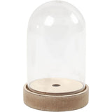 Bell Jar on Wooden Stand 18cm x 11cm