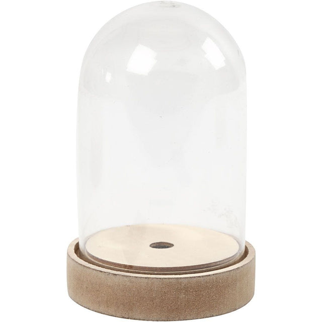 Bell Jar on Wooden Stand 18cm x 11cm