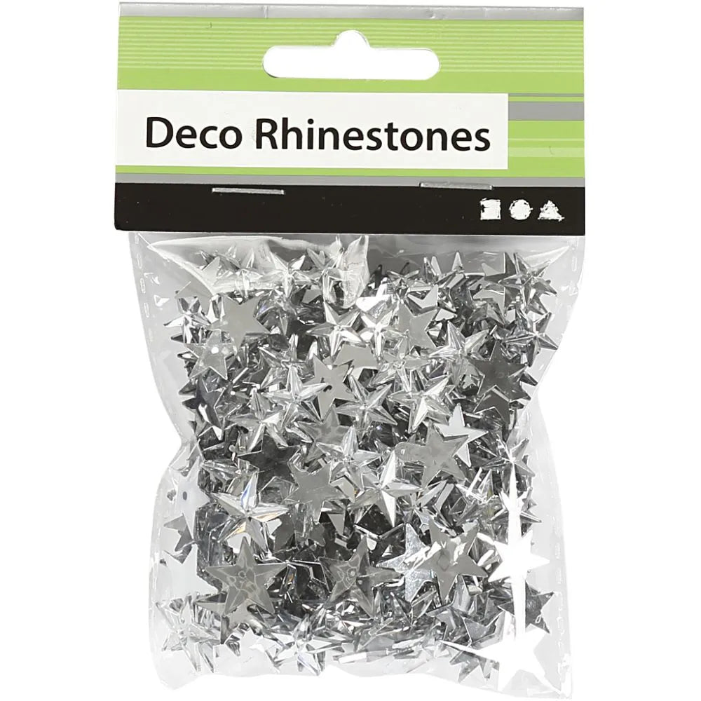 Creativ Silver Rhinestones - Assorted Sizes (360 Pieces)