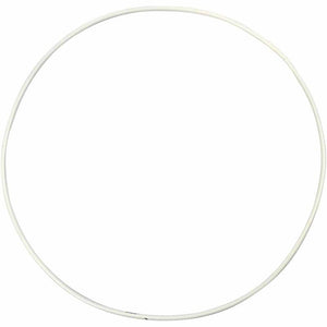 Metal Wire Ring, D: 20 cm, thickness 3 mm, 5 pcs,