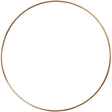 Metal Wire Ring, gold, D: 20 cm, thickness 3 mm, 1 pc
