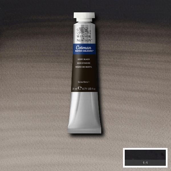 Cotman Watercolour Ivory Black 21ml
