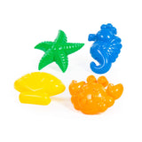 Sea sand shapes, 4 pcs
