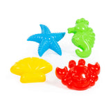 Sea sand shapes, 4 pcs