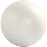 Polystyrene Balls, D: 8 cm, 5 pcs, white