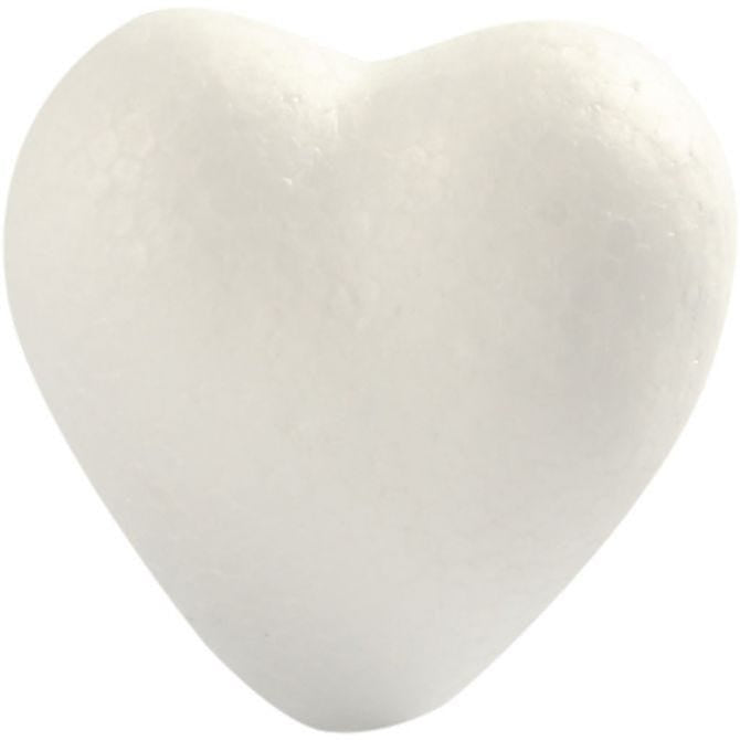 Polystyrene Hearts 6cm (5 Pack)
