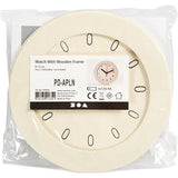 Watch With Wooden Frame, D: 15 cm, 1 pc, plywood