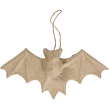 Papier-Mâché Bat Decoration - H: 10cm D. 3.5cm W: 22cm