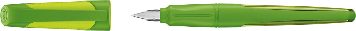 Ergonomic School Fountain Pen - STABILO EASYbuddy - A Nib - Lime/Green