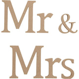 MDF Letters Mr & Mrs