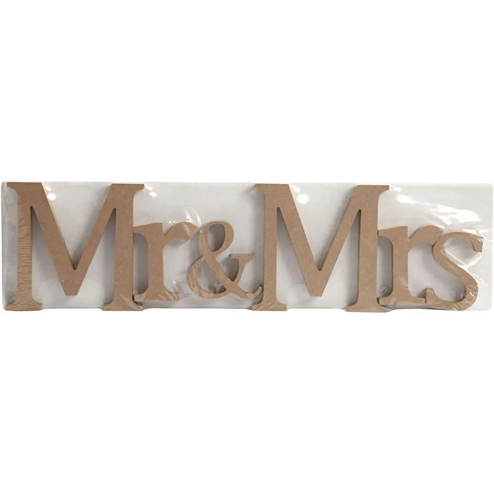 MDF Letters Mr & Mrs