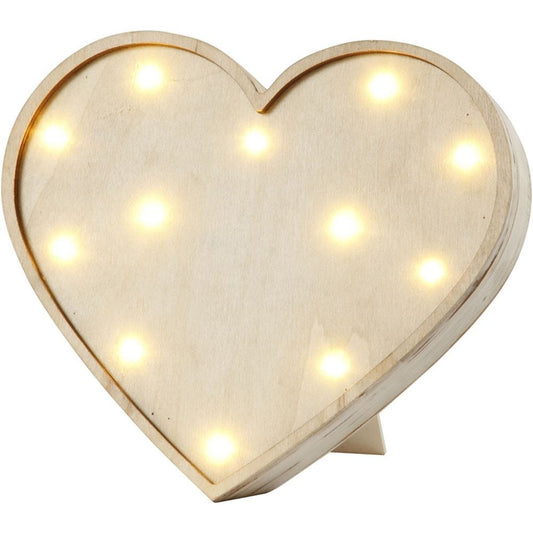 Heart Light Box, H: 21 cm, Depth 3,5 cm, W: