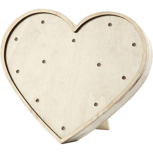 Heart Light Box, H: 21 cm, Depth 3,5 cm, W: