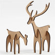 Creativ Wooden Stag and Hind Set - Medium Size