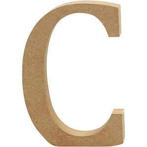 Letter, C: 8 cm, thickness 1.5 cm, 1 pc, MDF