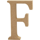 Letter F, 1 pc, MDF