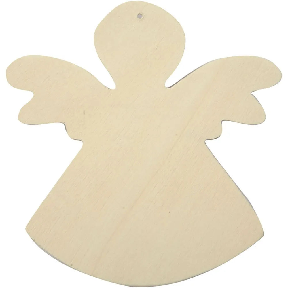 Wooden Angel 12x11 cm (6 Pack)
